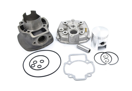 Cylinder żeliwny z głowicą (4 kątną) szarą power force basic piaggio nrg aprilia rs 50 47mm 2t