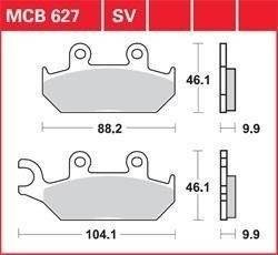KLOCKI HAMULCOWE DO MOTOCYKLA YAMAHA XT600 XTZ660