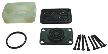 Zbiorniczek płynu hamulcowego z pokrywą i uszczelką honda cb 250/400/650/750/900, gl 1000/1100