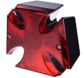 Lampa tylna do motocykla Krzyż z Podświetleniem