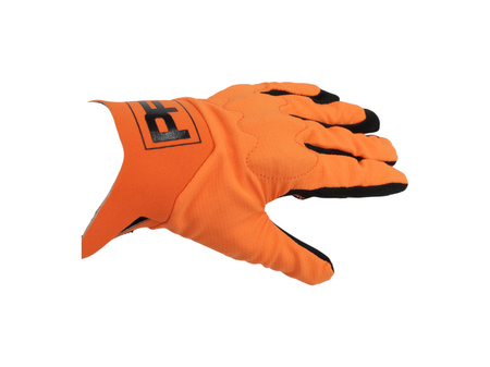 Rękawice Motocyklowe Power Force Enduro Cross Quad Spandex Pomarańczowo Czarne L