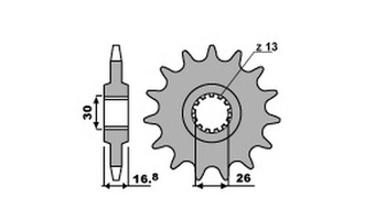 Zębatka przednia 2068 11 honda cbr 600f '99-'06, cbr 900rr '96-'99 jtf 1370/11