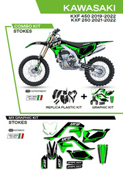 Komplet plastików plukomplet naklejek (oklein) kawasaki kxf 250 '21-'22