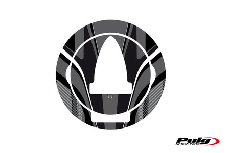 Osłona wlewu paliwa puig do aprilia rs126 08-10 (wzór radikal) szara
