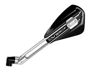 Lusterko prawe viper regulowane aluminiowe kolor czarny ramię srebrne