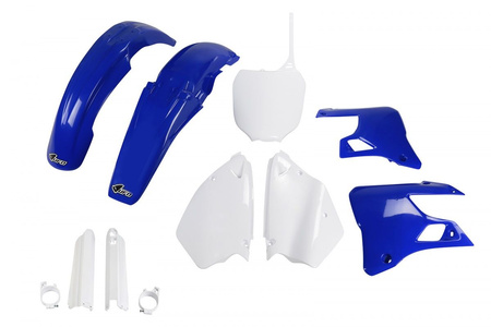 Komplet Plastików (Full Kit) Z Osłonami Teleskopów (Amortyzatorów) Yamaha Yz 125 '00-'01, Yz 250 '00-'01 Kolor Oem (Biały/Niebieski) (Ya300e999)