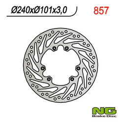 Tarcza hamulcowa przód honda cr 125/250, crf 250/450 02-14 (240x101x3) turbina