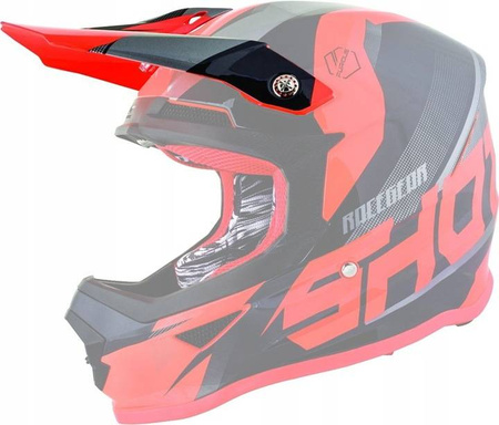 Części daszek (peak) do kasku furiouultimate black/neon orange kolor czarny/pomarańczowy fluo