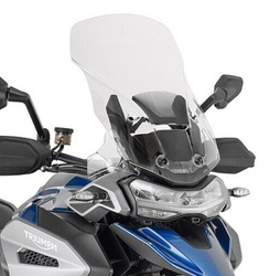 Szyba triumph tiger 1200 gt explorer '22-, husqvarna norden 901 '22-, przezroczysta 57x38 cm (wys. x szer.) wyższa o 12,5 cm od oryginału, przezroczysta