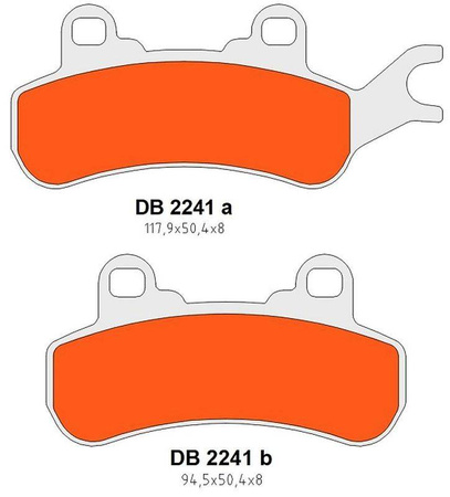 Klocki hamulcowe kh682 tył/przód lewy can-am defender/traxter 800 '16-'21, maveric 800/900 '18-'21, commander 1000 '21-'22