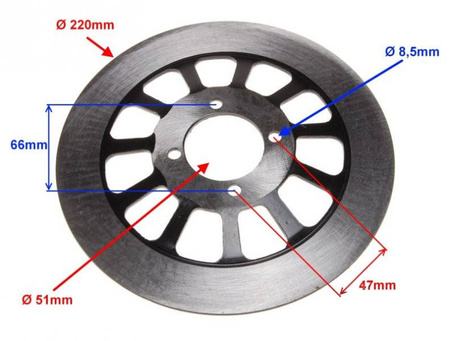 Przednia tarcza hamulcowa motocykl Suzuki Gn125