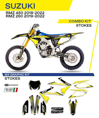 Komplet naklejek (oklein) suzuki rmz 250 '19-'22