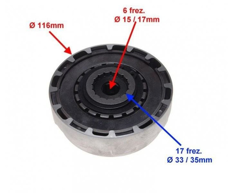 Sprzęgło do motorowerów quadów półautomatyczne 139fmb