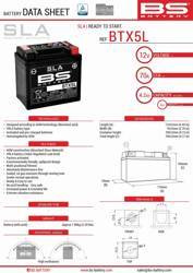 Bs akumulator btx5l (fa) (ytx5l-bs) 12v 4ah 114x71x106 bezobsługowy - zalany (70a) (8)