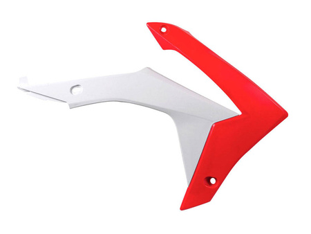 Osłony chłodnicy honda crf 450r '13-16, crf 250r 14-17 kolor oem biały czerwony (cvcrfrsbn13) (ho04657999)