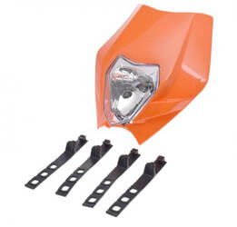 Owiewka przednia z reflektorem pomarańczowa