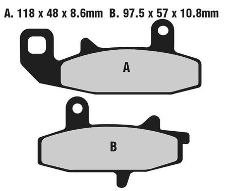 KLOCKI HAMULCOWE MOTOCYKLOWE EBC FA147