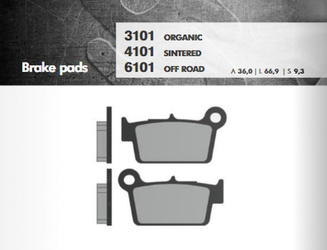 Klocki hamulcowe kh367 spiek metaliczny (złote) off road (ft 6101)