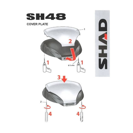 Nakładka kufra Shad SH48 carbon