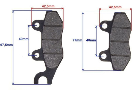 KLOCKI HAMULCOWE KEEWAY ZIPP ROMET AEON CF MOTO