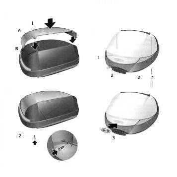 Nakładka kufra Shad SH40 biała