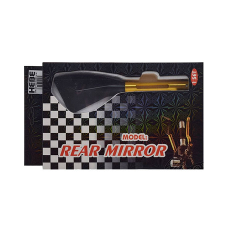 Lusterka motocyklowe Hebe M10 M8 CNC złote