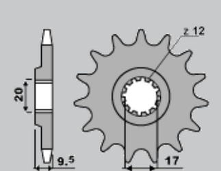Zębatka przednia 7005 13 ktm sx 65 '98-'15 (jtf1906.13)