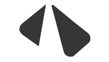 Komplet naklejek (oklein) na puszkę filtra kawasaki kxf 250 '04-'05 (carbon look)