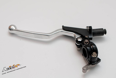 uchwyt dźwigni sprzęgła kompletny + hot start uniwersalny kolor czarny (cl-09bk)