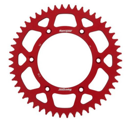 Zębatka tylna aluminiowa 7075-t6 (ergal) 289 48 honda cr/crf '83-'16 (jtr210.48) kolor czerwony