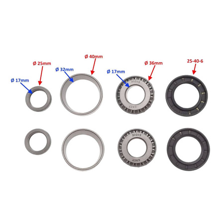 Łożyskowanie wahacza tył do ATV Bashan BS250S-5