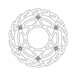 TARCZA HAMULCOWA PRZÓD FLAME FLOATI(PŁYWAJĄCA) 270MM HONDA CR 125/250 '95-'07, CRF 250/450 '04-, CANNONDALE 440 '03-