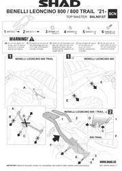 Stelaż kufra tył Shad do Benelli Leoncino 800