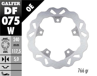 TARCZA HAMULCOWA TYŁ HONDA CTX 750N (ABS) '13-; NC 700S/X (ABS) '12-'14; NC 750S/X (ABS) '14-; BMW G 310R/GS '16- (WAVE FIXED) (240X117X5MM)