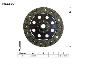 Trw lucas tarcza sprzęgłowa bmw r45 81-86, r 65 85-93, r 80 / 100 80-96, (ebs6601)