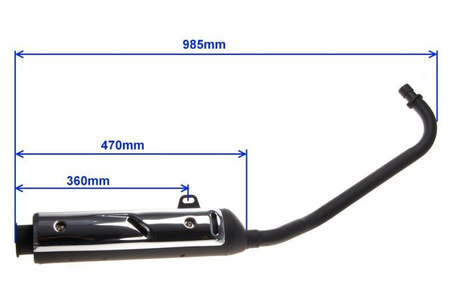 Tłumik kompletny do motorowerów Biegowych 139Fmb