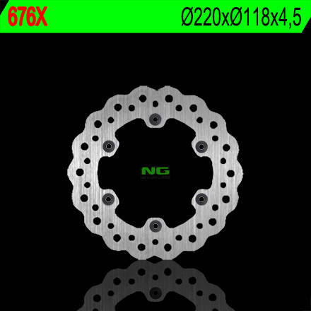 Tarcza hamulcowa tył suzuki rm 125/250 (88-98), drz 400 (220x118x4,5) wave (6x6,5mm)