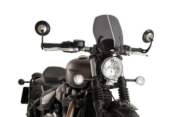 Szyba Owiewka Puig Do Triumph Bonneville Bobber 17-21 Mocno Przyciemniona