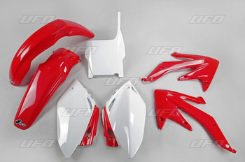 Komplet plastików honda crf 450 r '07 kolor oem (czerwony/biały) (ho110e999)