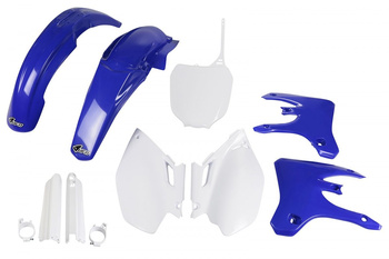 Komplet Plastików (Full Kit) Z Osłonami Teleskopów (Amortyzatorów) Yamaha Yzf 250 / 450 '03-'05 Kolor Oem (Biały/Niebieski) (Ya304e999)