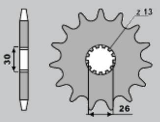 Zębatka przednia 2090 19 triumph 955 1050 1200