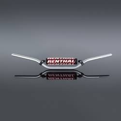 Kierownica 7/8 cala (22mm) mx handlebar silver enduro high padded kolor srebrny z gąbką