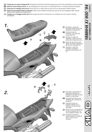 Stelaż kufra tylnego Shad do Yamaha Diversion XJ 900 SN