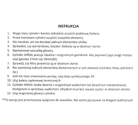 Cylinder Nicasilowy Airsal Kymco Cx Dj Scout Zx 39mm 2t