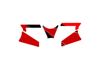 Radikal Osłona Półki Kierownicy Puig Do Triumph Daytona 675 13-17 Czerwony