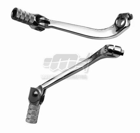 Dźwignia zmiany biegów suzuki rmz 250 '07-'13 (aluminiowa) kolor srebrny, końcówka aluminiowa