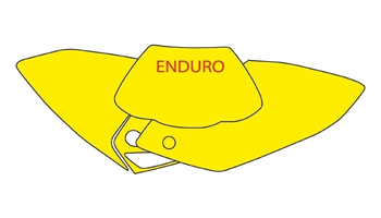 Komplet naklejek (oklein) pod numery startowe honda crf 450x '04-'16