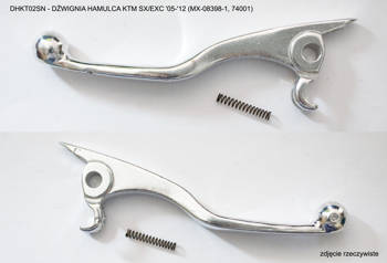 Dźwignia hamulca ktm sx/exc '05-'13 ze sprężynką (mx-08398-1, 74001)