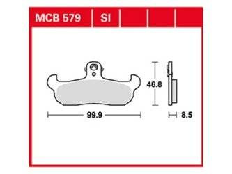 KLOCKI HAMULCOWE TRW MCB579