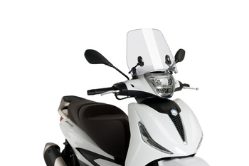 Szyba Owiewka Uniwersalna Puig Dla Piaggio Beverly 300 2022-2024 Przezroczysta